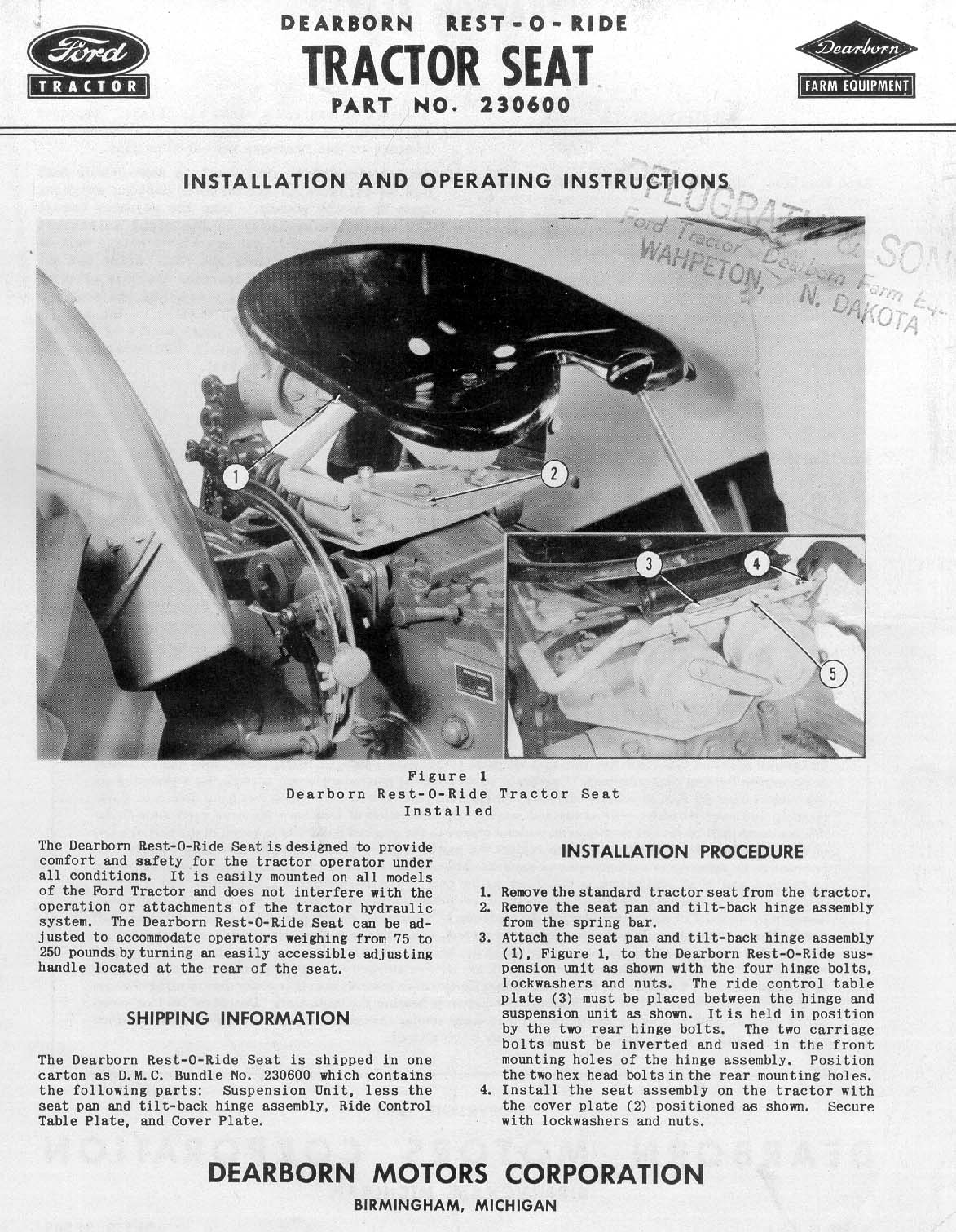 RestORide Seat owner's & parts info